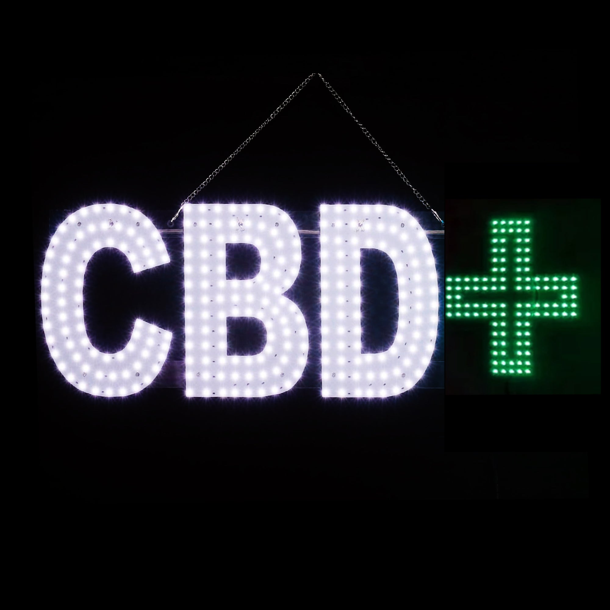 LED BIS CBD SIGN White Color L30 x H10 in