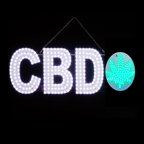 LED BIS CBD SIGN White Color L30 x H10 in