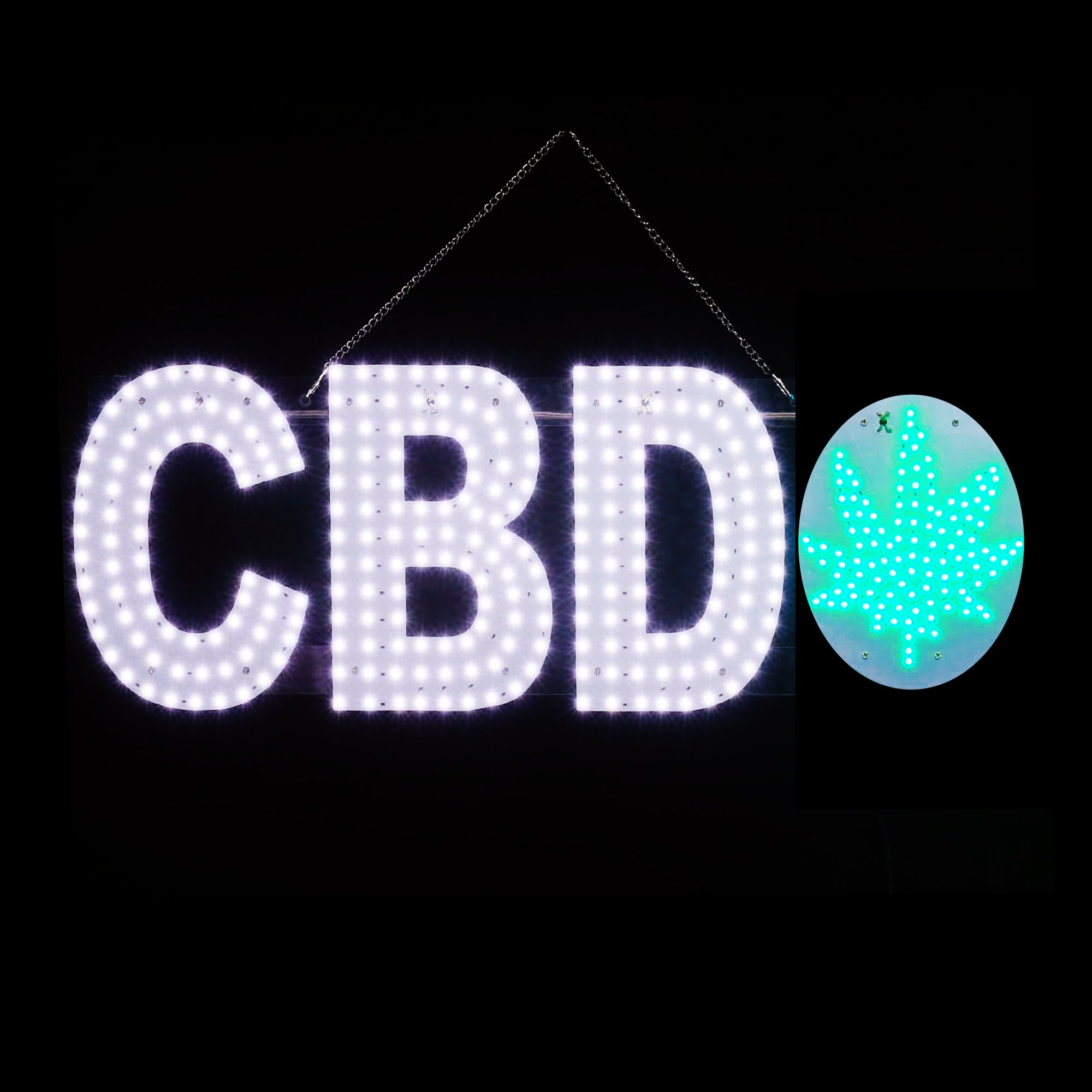 LED BIS CBD SIGN White Color L30 x H10 in
