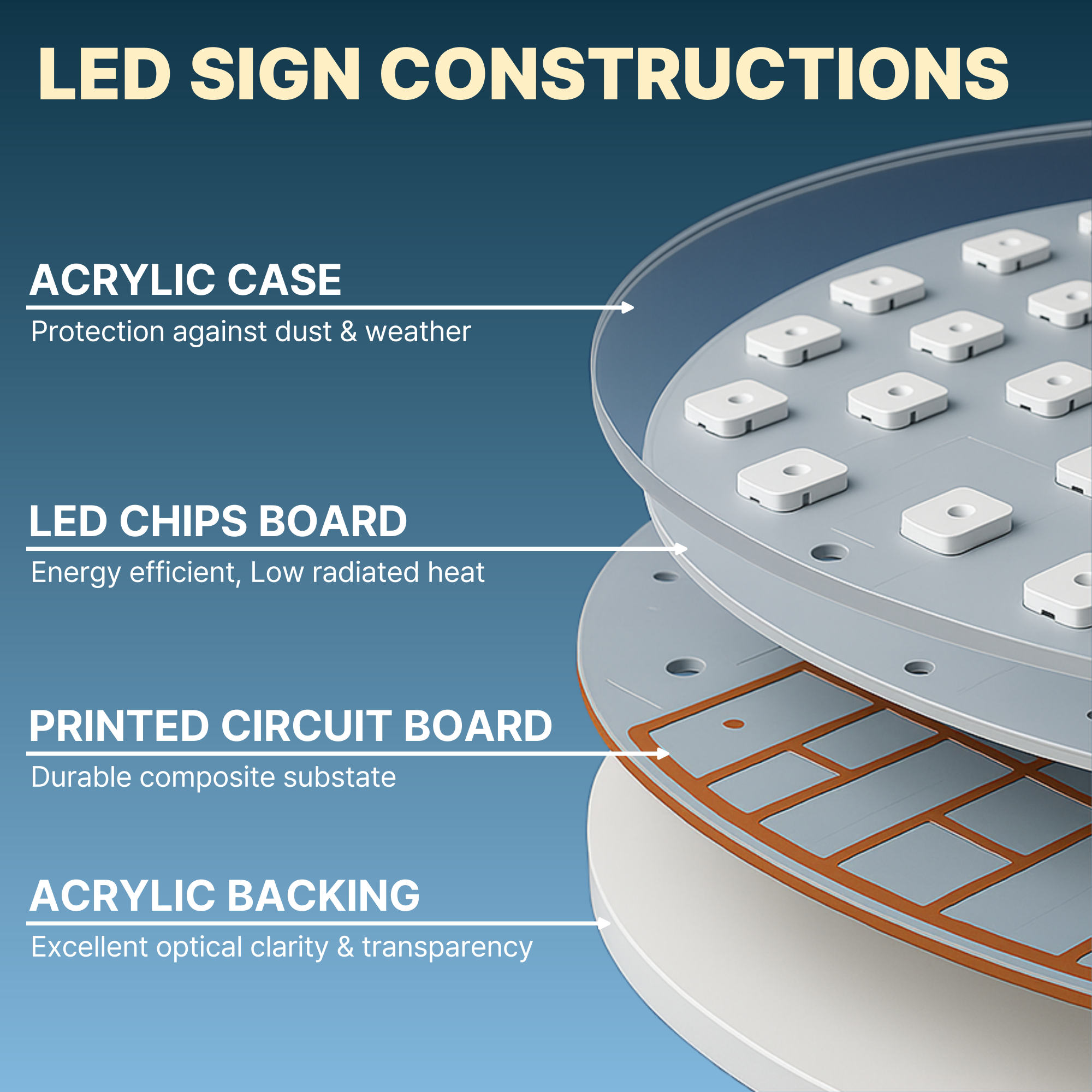 LED BIS OPEN SIGN White Color 3G Sparkling Small Size L30 x H10 in