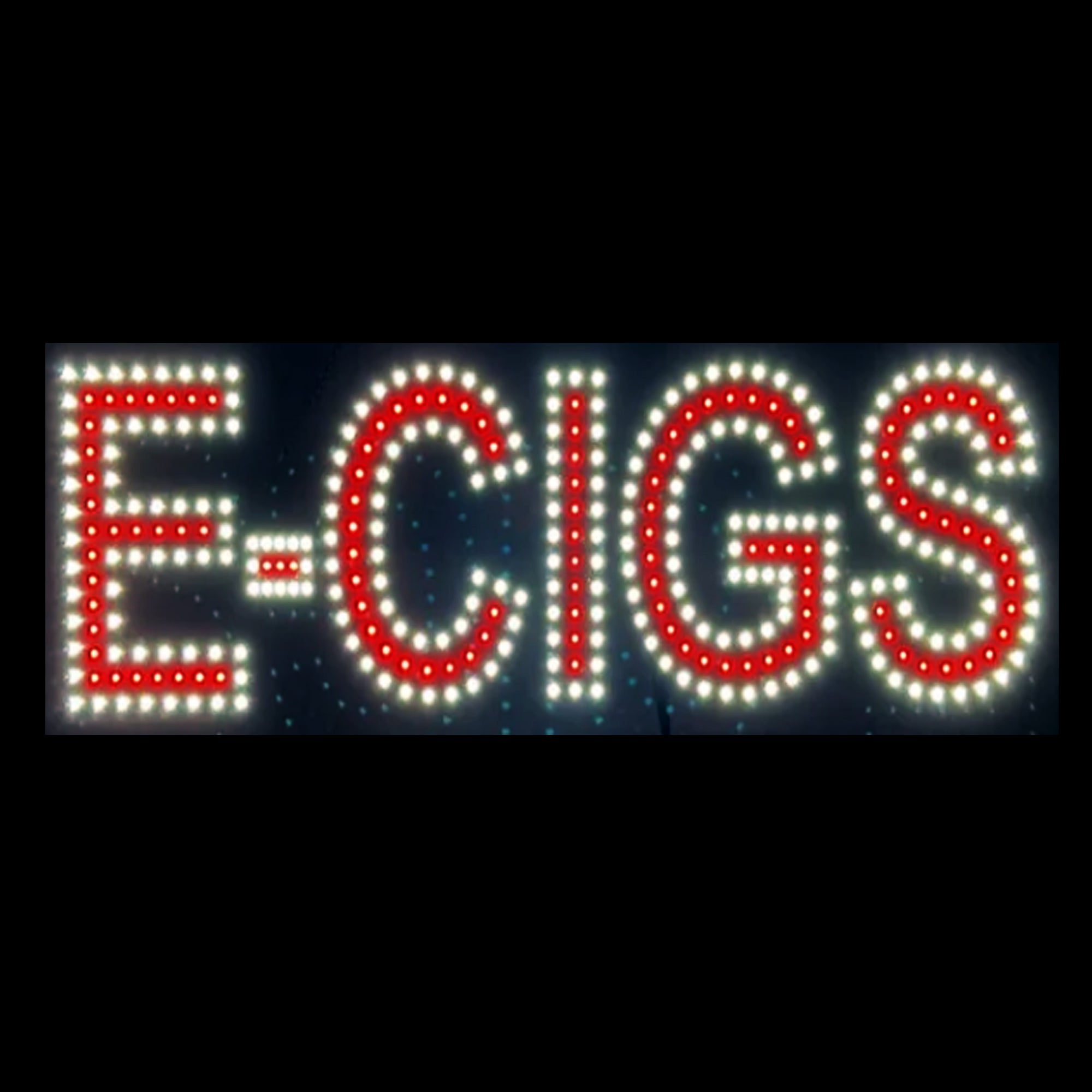 LED BIS E-CIGS SIGN Red Color L30 x H9 in