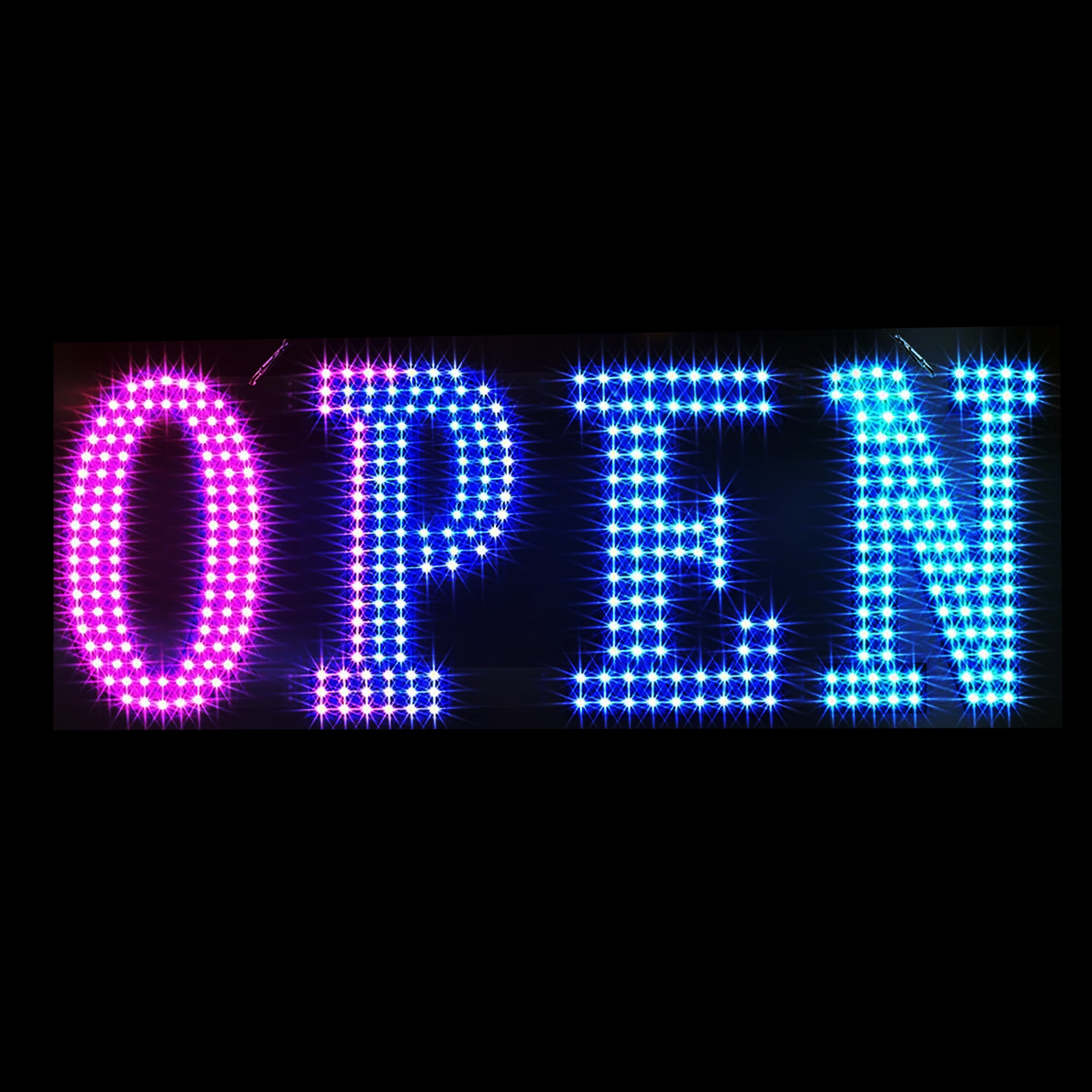 LED BIS OPEN SIGN 4G RGBW Color Changeable with Wave effect