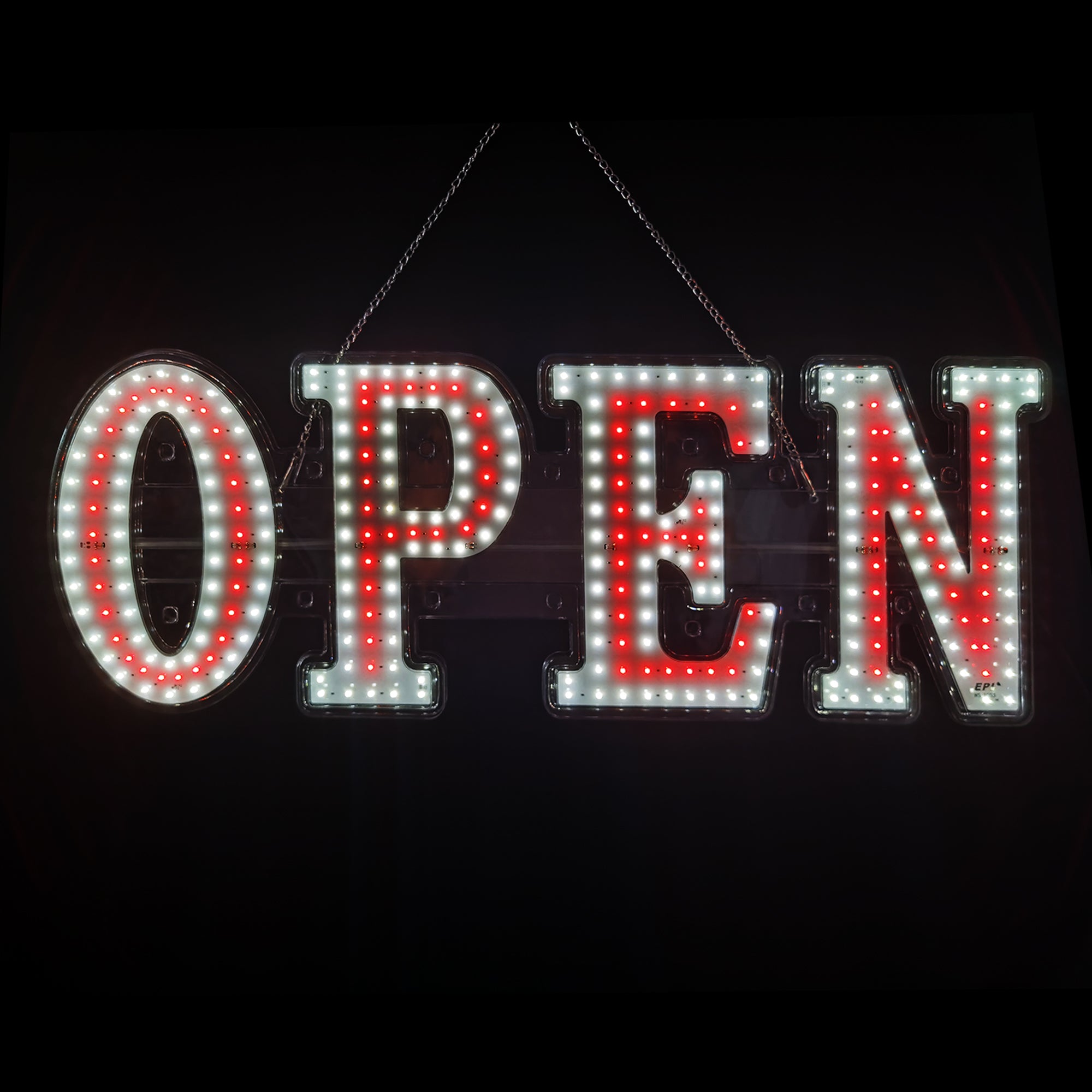 LED BIS OPEN SIGN Red Color Small Size L30 x H10 in