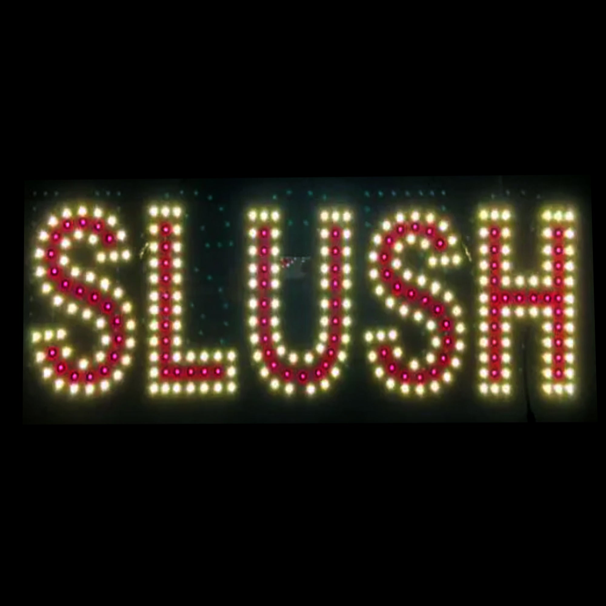LED BIS SLUSH SIGN Red Color L24 x H7 in