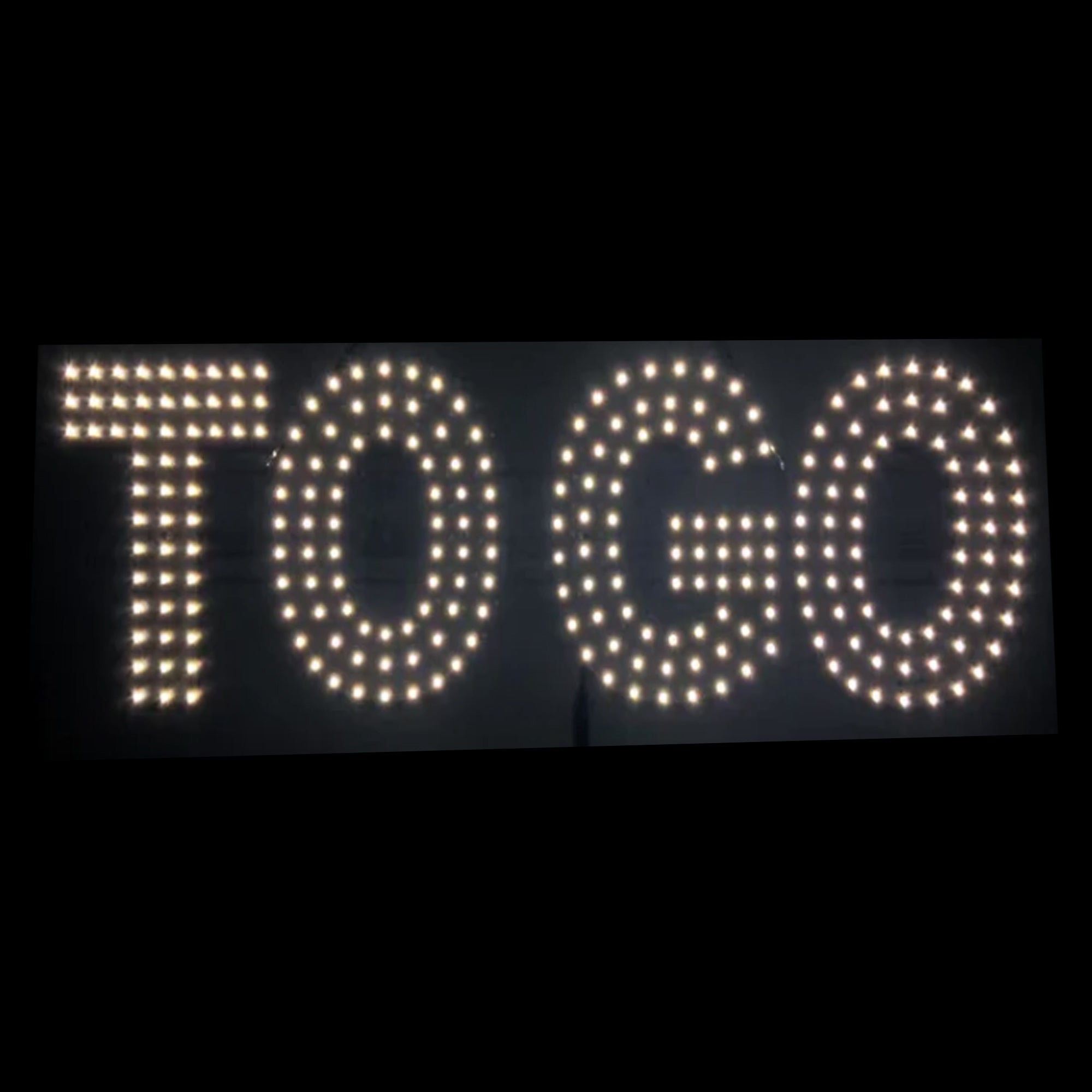 LED BIS TOGO SIGN White Color L30 x H9 in