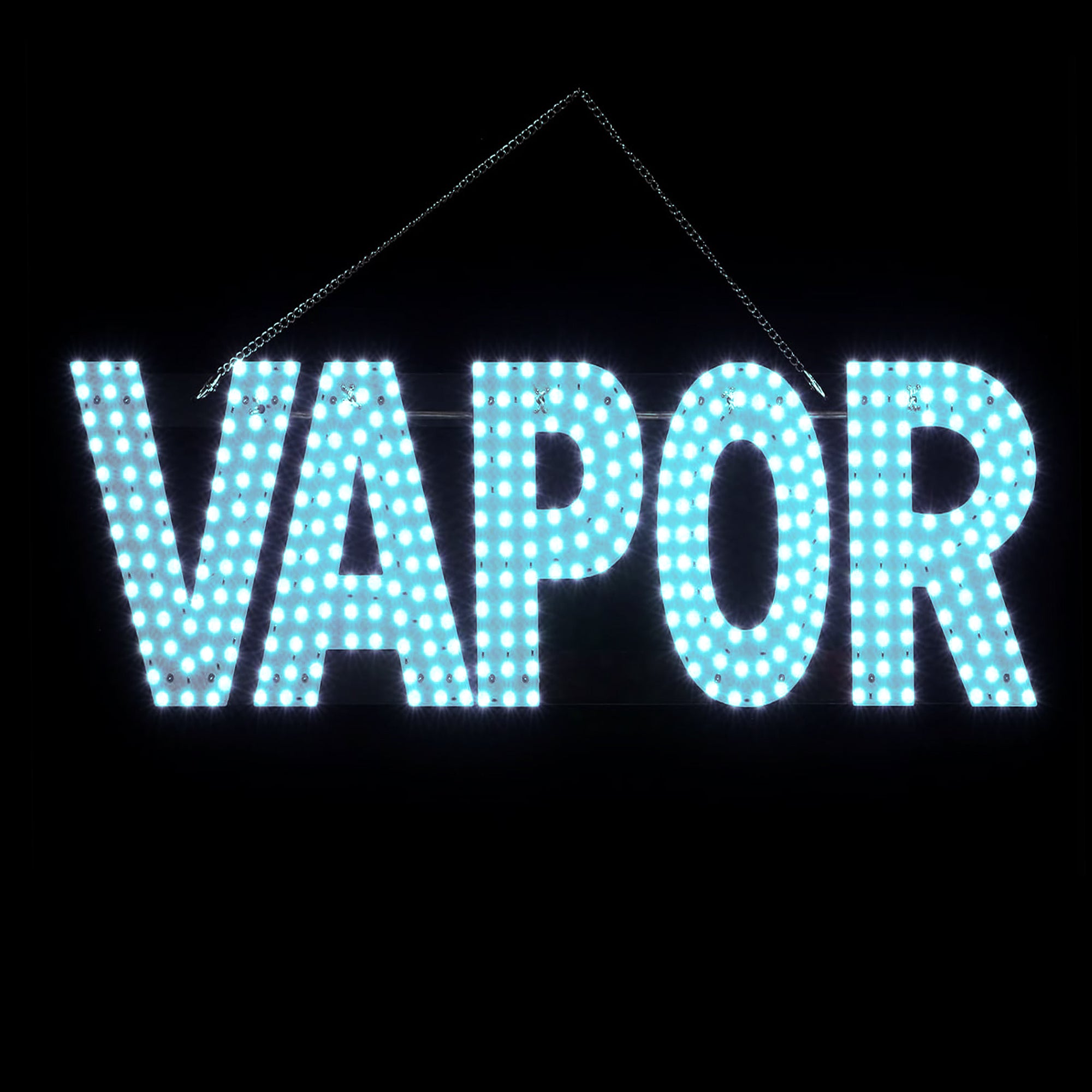 LED BIS VAPOR SIGN Blue Color L30 x H9 in